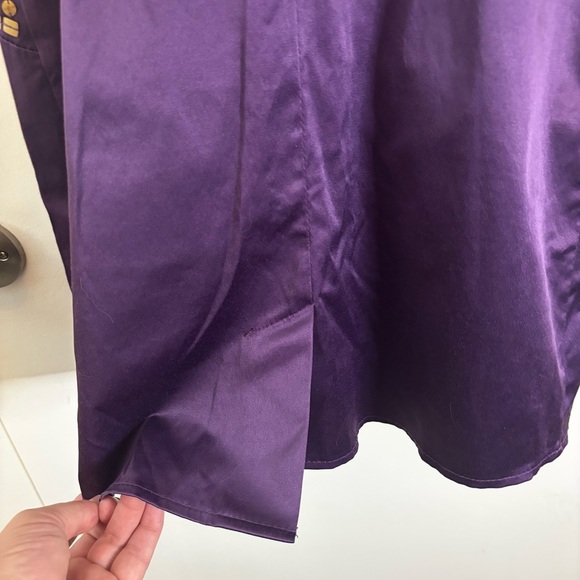 AD LIB Purple Satin Sheath Dress - Picture 5 of 8